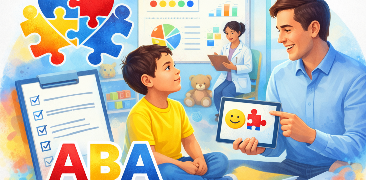 Terapia ABA em ação com criança